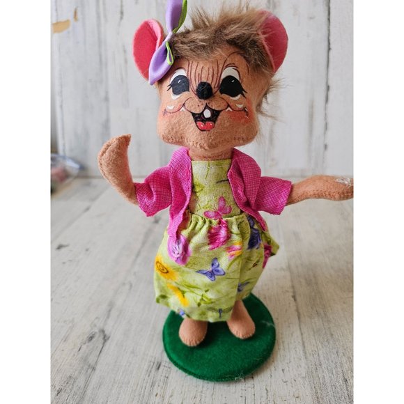 Annalee spring girl dress mouse Easter butterfly dance parade - Picture 2 of 9